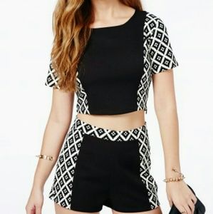 Missguided Matching top and shorts set